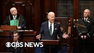 Biden addresses the Irish parliament in Dublin | full video