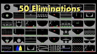 50 Eliminations -  Elimination Marble Race in Algodoo