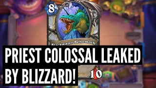 Blizzard just LEAKED the Priest COLOSSAL Legendary! | Voyage to the Sunken City