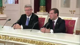 Совместная пресс-конференция с Валдисом Затлерсом