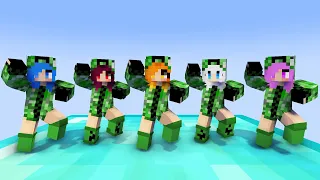 MONSTER SCHOOL : GANGNAM STYLE CREEPER SISTERS CUTTIEST - MINECRAFT ANIMATION