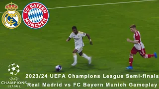 PES 2021 UEFA Champions League (Real Madrid vs FC Bayern Munich Gameplay) [Semi-finals] [2023/24]