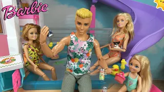 Barbie and Ken at Barbie’s Dream House Story w Barbie Sisters and Friends: Barbie's Fun Yes Day