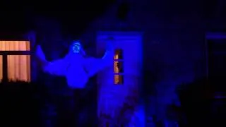 Flying ghost at Halloween
