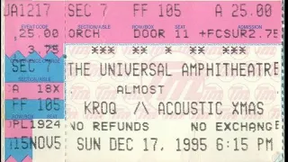 Lenny Kravitz- KROQ Almost Acoustic Xmas Universal Amp, Ca 12/18/95 Xfer FM DAT Master Audio Live