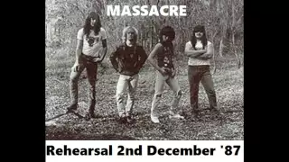 Massacre (US) Rehearsal 2nd December 1987. Death thrash metal legends