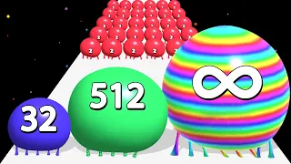 BLOB MERGE 3D (Infinity vs 8192) - Jelly 2048 ASMR Gameplay