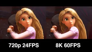 Tangled (2010) in 8K 60FPS (Remastered & Upscaled by Artifical Intelligence)