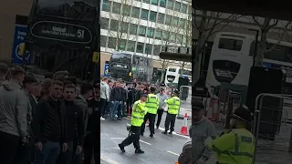 Stoke Fans Fight With Police Before Their Game With Birmingham.