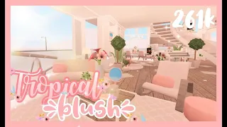 Tropical Blush Modern Mansion 261k | Beach House Build | Speedbuild w loft & nursery | axilea