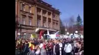 Томск. Парад 9 мая 2014 г.. Бессмертный полк