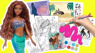 The Little Mermaid Movie 2023 Activity Tin with Sticker Coloring Book! DIY Crafts for Kids