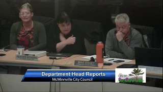 McMinnville City Council Meeting 4/9/19 (Part 2)