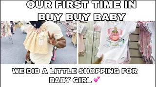 OUR FIRST TIME IN BUY BUY BABY! *MY HUSBAND SURPRISED ME *