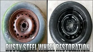 Severely Rusted Steel Wheel  - Perfect Wheel Restoration