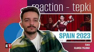 REACTION • Blanca Paloma - Eaea (Eurovision 2023 🇪🇸 Spain) | HELP TURKEY