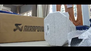 unboxing original akrapovic exzos system technology for bmw R1250RT