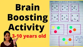 बच्चों की Concentration & Observation Skill Improve करने की लिए Simple Activity| 3-10 years old kids