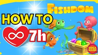How To get 7 hours of unlimited indefinite Lives on Fishdom