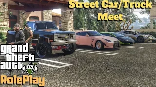 Gta 5 RedlineRP - "Huge Street Car Truck Meet Up" - Ep. 525 - CV