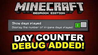 DAY COUNTER DEBUG ADDED, 1.21 NAME REVEAL? Minecraft Bedrock 1.21.0.23 Beta