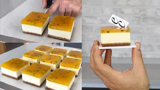 Cheesecake cremoso de Fruta de la Pasión / Passion fruit and mango cheesecake