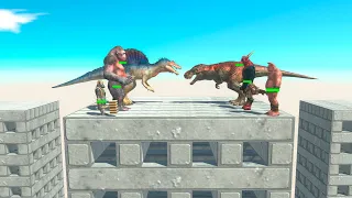 3 vs 3 Tournament on Wobbly Building - Animal Revolt Battle Simulator