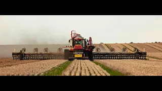 80' Alpha disc machine takes the place of two 60' John Deere seeders.