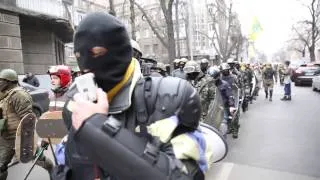 Марш Правого сектора с Евромайдана по Киеву.