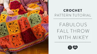 Fabulous Fall Throw | Crochet Tutorial with The Crochet Crowd