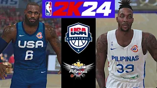 USA Dream Team 2024 vs Strong Group Philippines 2024 | NBA 2K24 Gameplay
