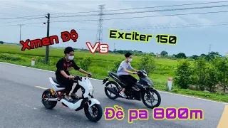 Xmen Độ tốc so kèo Exciter 150 của 2 em trai Hưng Yên || Xe Độ