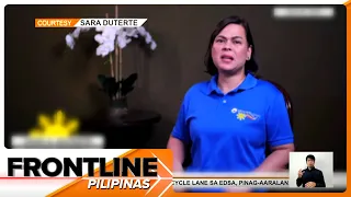 VP Duterte, sinagot na ang mga patutsada sa kanya ni First Lady Marcos | Frontline Pilipinas