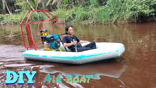 inflatable boat making from chicken wire net and fiberglass (part 3)