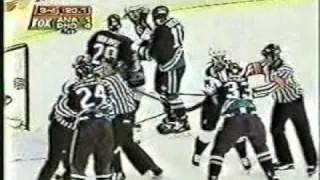 Apr 20 1997 Anaheim Mighty Ducks vs Phoenix Coyotes Scrum