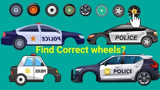 CORRECTLY CORRECTLY GUESS THE POLICE CAR WHEEL! 🚓 MENEBAK GAMBAR RODA MOBIL POLISI CAR! NEW VIDEO 3