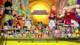 Dragon Ball FighterZ Team Gogeta ssj blue vs Team Gogeta ssj4