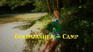 Gold panning camp - will I find gold? Overnight on the river - Vanessa Blank 4K