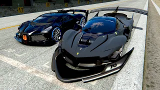 Bugatti Black Devil VGT vs 60000 HP Ferrari FXX K GTR at Special Stage Route X