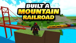 Built a Mountain Railroad in Itty Bitty Railway Roblox
