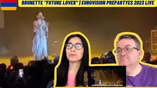 🇦🇲 Brunette "Future Lover" | Eurovision PrePartyEs 2023 LIVE | 🇩🇰 REACTION