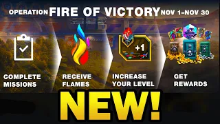 *NEW* BATTLE PASS Operation FIRE OF VICTORY!!! | WOT BLITZ World of tanks Blitz