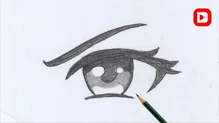 How to draw Angry Eye || Easy anime drawing || Easy drawing for beginners