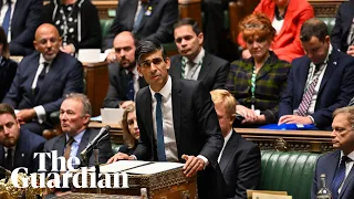 Rishi Sunak takes questions in parliament after cabinet reshuffle – watch live