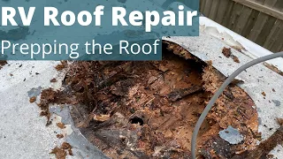 DIY RV Roof Repair - Stripping the Roof