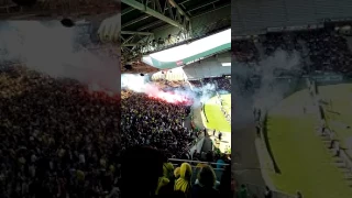 Nantes Bordeaux fumigène au stade de la beaujoir