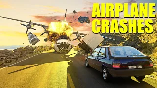 Airplane and Car Crashes #02 - BeamNG.Drive