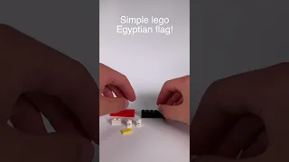 How to build lego Egyptian flag!