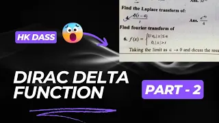 Dirac delta Function | Hk Dass book | Part 2 | Net | gate | jest | | tifr