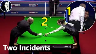 Two Snooker Incidents | Reanne Evans, Mark Allen, Andy Hicks